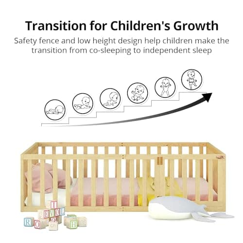 Montessori Twin Floor Bed for Kids