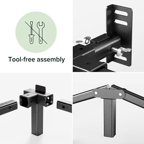 Zinus 7" Compack® Metal Bed Frame, Black, Queen