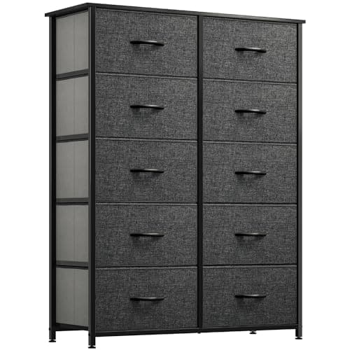 YITAHOME Tall Dresser with 8 Drawers & Fabric Bins for Bedroom & Closet