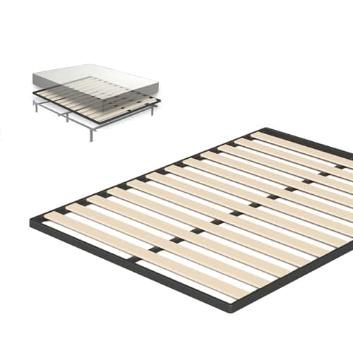 Zinus Easy Assembly Wood Slat Bunkie Board, Full Size, 1.6 Inch