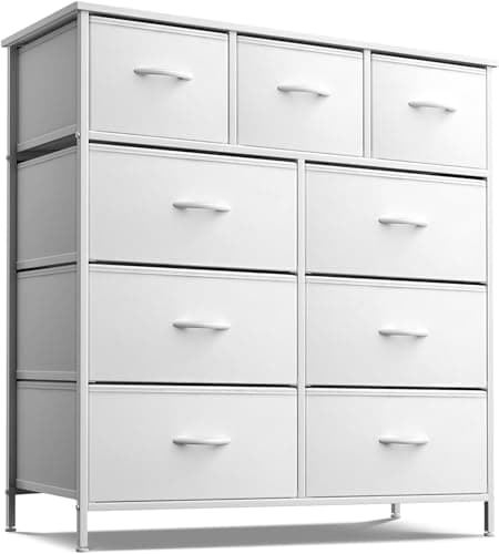 Sorbus Dark Grey Dresser with 8 Drawers for Bedroom Storage