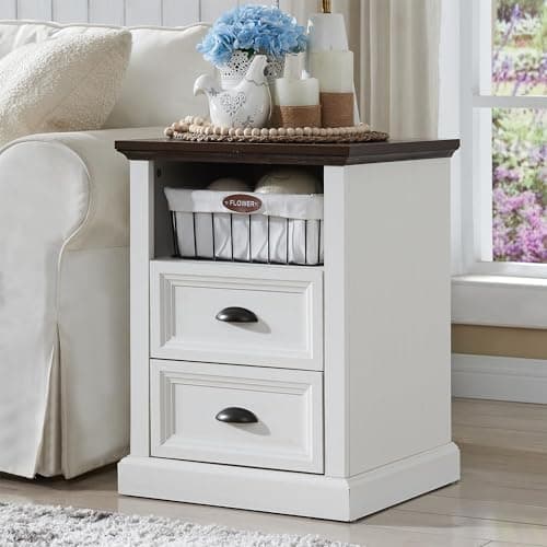 Rustic Dark Grey Farmhouse 8 Drawer Dresser, 39" Tall, Wood Organizer Storage