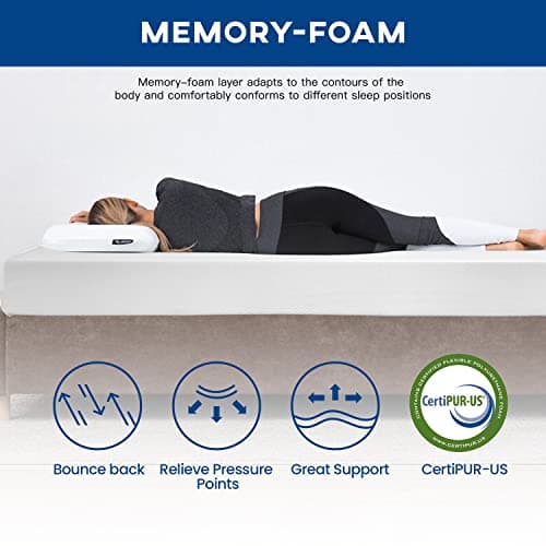 CertiPUR-US Certified FDW 10 Inch Gel Memory Foam Mattress - Medium Firm