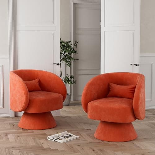 White Teddy Bear Boucle Sherpa Swivel Armchair, 360 Degree Spin for Living Room & Bedroom