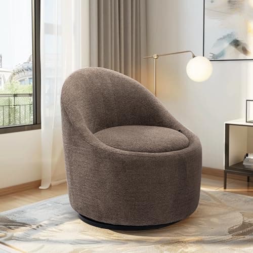 Beige Accent Chair Set of 2 with Hidden Storage