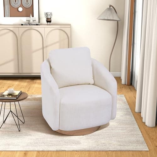 i-POOK Swivel Barrel Accent Chair, Navy