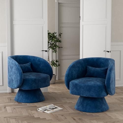 White Teddy Bear Boucle Sherpa Swivel Armchair, 360 Degree Spin for Living Room & Bedroom
