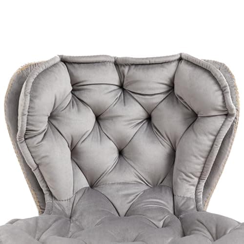 Velvet Bar Chairs Set of 2 with Retro Design