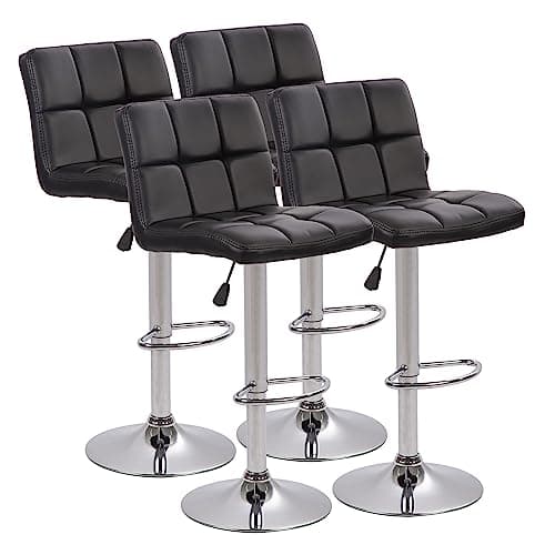 BestOffice Set of 2 Counter Height Swivel Bar Stools for Home Bar