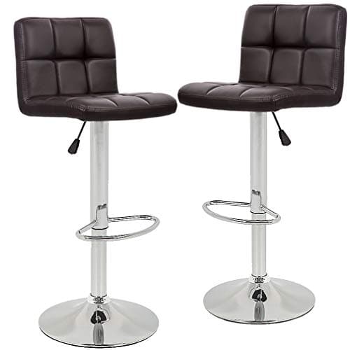 BestOffice Set of 2 Counter Height Swivel Bar Stools for Home Bar