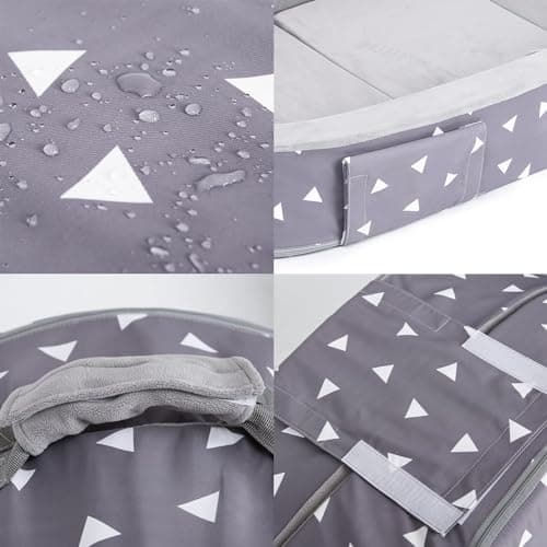 Compact Travel Cot for Toddlers with Safety Bar, Lightweight for Sleepovers