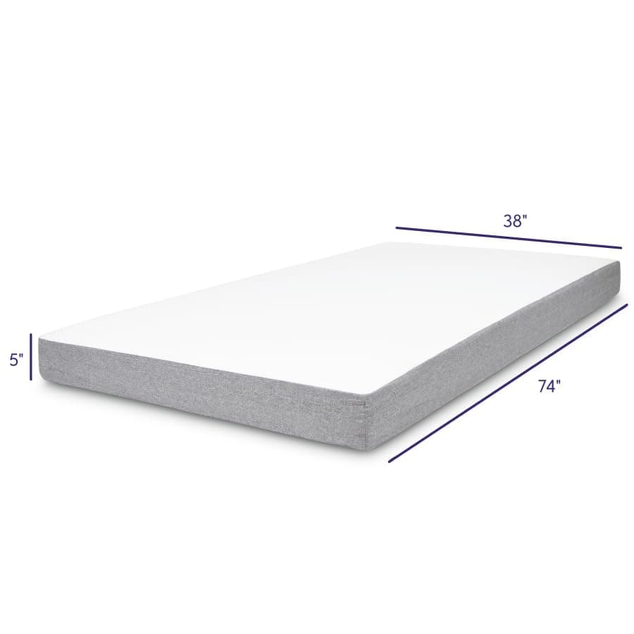 Milliard 5" Twin Mattress for Daybed or Foldable Bed - Washable Cover - (2 Pack)