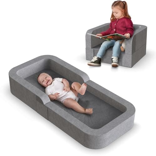 2-in-1 Travel Bed Sofa Chair for Toddlers