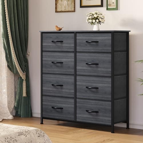YITAHOME Tall Dresser with 8 Drawers & Fabric Bins for Bedroom & Closet