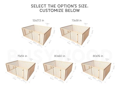 Montessori Toddler Floor Bed with Rails - Kids Bed Frame