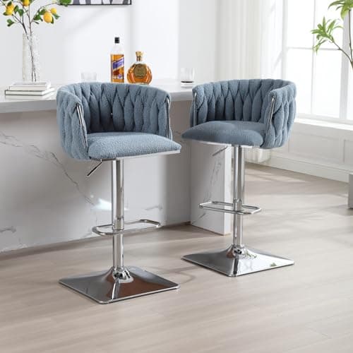 Swivel Bar Stools Set of 2 for Kitchen Island or Dining Room