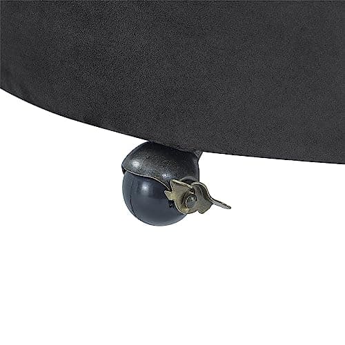 Swivel Accent Chair with Tufted Upholstery and Pillows