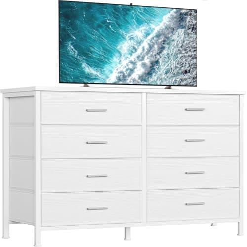 BOLUO Black 6-Drawer Dresser for Bedroom Modern Storage Closet