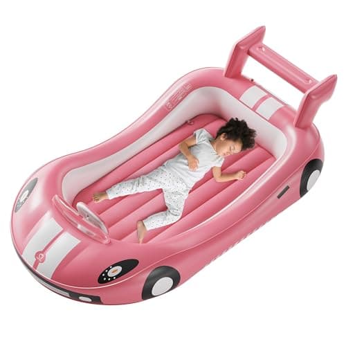 QPAU Portable Kids Bed with Sides, Ideal for Camping and Travel