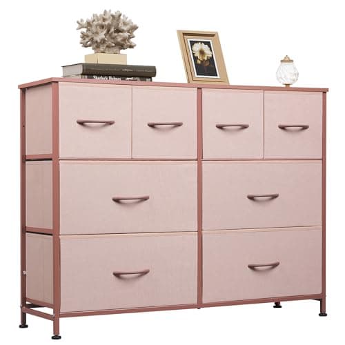 WLIVE Dark Grey 8 Drawer Dresser with Large Storage Unit
