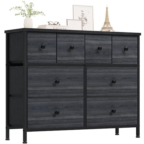 YITAHOME Tall Dresser with 8 Drawers & Fabric Bins for Bedroom & Closet