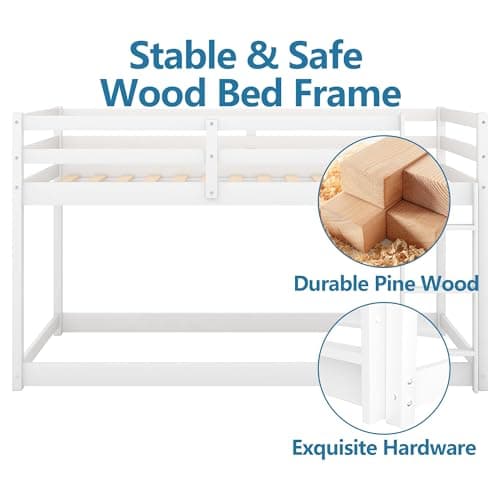 Twin Over Twin Bunk Bed for Childs and Dormitories