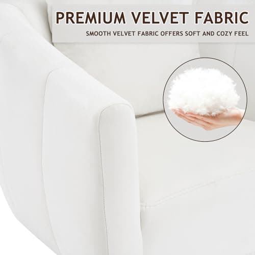 360° Swivel Velvet Barrel Chair, Fluffy Cushioned, Comfortable Home Accent