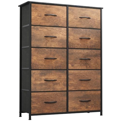 YITAHOME Tall Dresser with 8 Drawers & Fabric Bins for Bedroom & Closet
