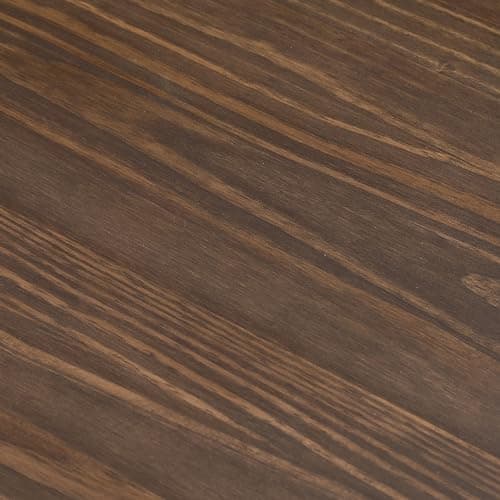 Max & Lily Montessori Wooden Twin Floor Bed, Modern Solid Pecan for Kids