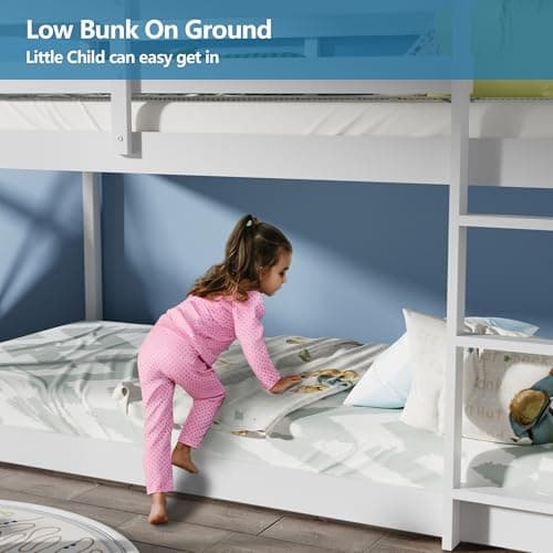 Twin Over Twin Bunk Bed for Childs and Dormitories