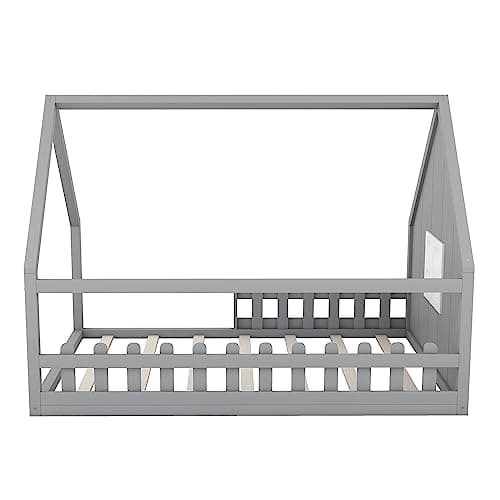 i-POOK Full Size House Bed for Children, Teens, Boys or Girls