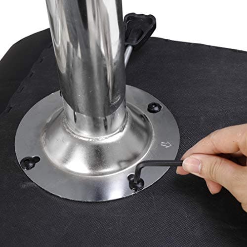 Modern PU Leather Swivel Bar Stools for Kitchen (4 Pack, Black)