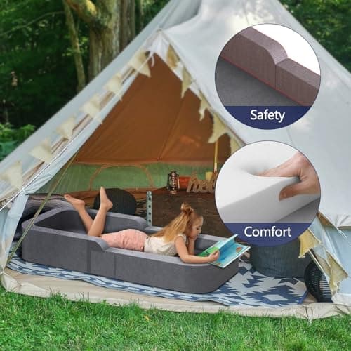 2-in-1 Travel Bed Sofa Chair for Toddlers