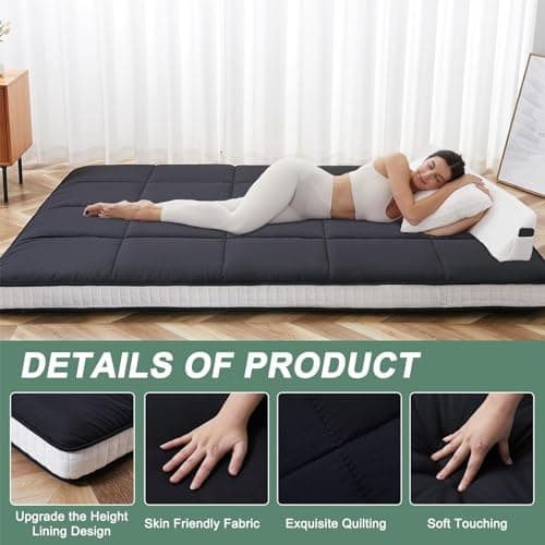 LILYPELLE Japanese Queen Size Foldable Mattress - Portable & Easy to Store