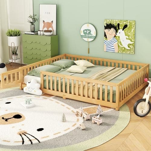 Queen Size Montessori Floor Bed for Kids