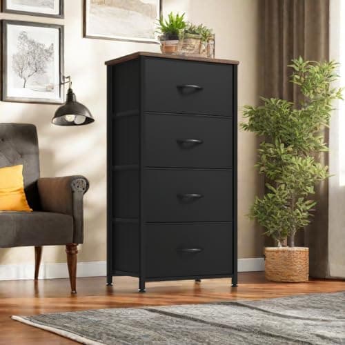 YITAHOME 4-Drawer Fabric Dresser - Organizer for Bedroom, Hallway, Closets