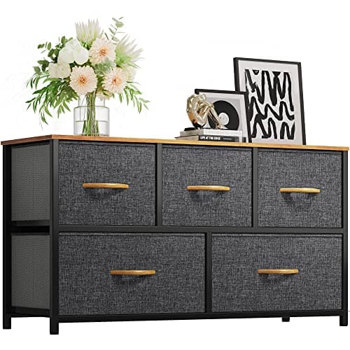 YITAHOME Tall Dresser with 8 Drawers & Fabric Bins for Bedroom & Closet