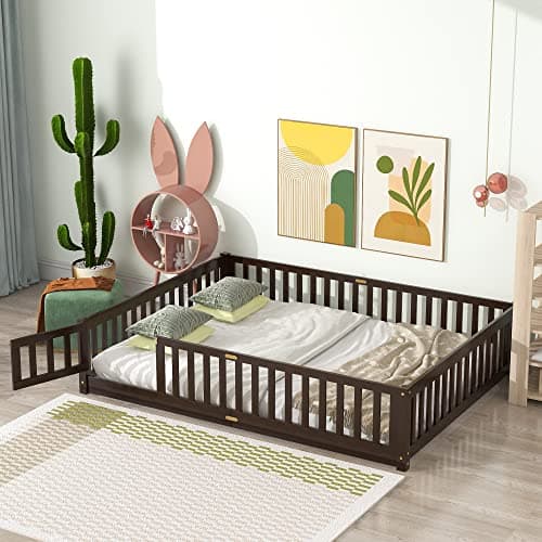 Montessori Floor Bed for Children, Espresso