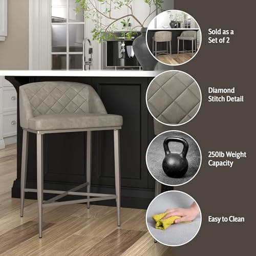Hillsdale Furniture Phoenix Gray Counter Height Stool Set