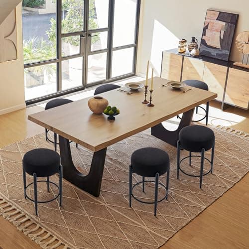 COLAMYModernBarStoolsSetof2,24"CounterHeightBlackBase
