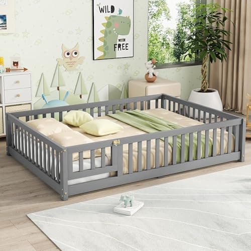 Queen Size Montessori Floor Bed for Kids