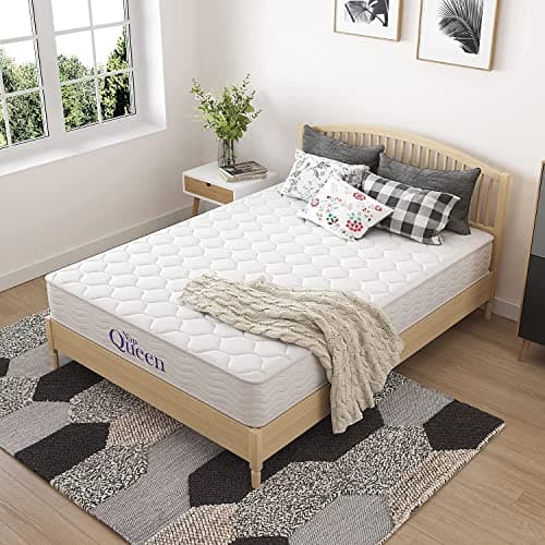 NapQueen 6 Inch Medium Firm Support Mattress, White Bed in a Box