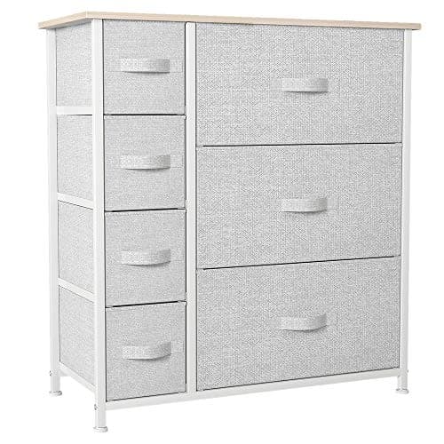 YITAHOME Tall Dresser with 8 Drawers & Fabric Bins for Bedroom & Closet