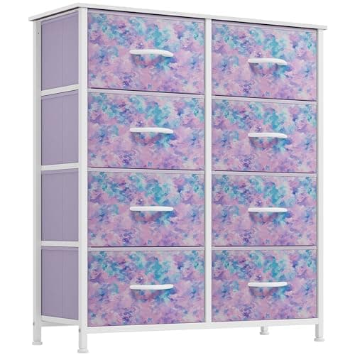 YITAHOME Tall Dresser with 8 Drawers & Fabric Bins for Bedroom & Closet