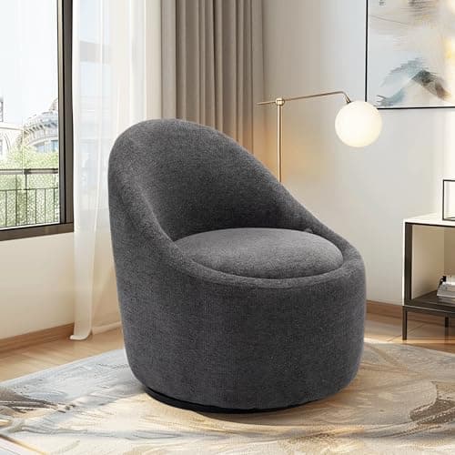 Beige Accent Chair Set of 2 with Hidden Storage