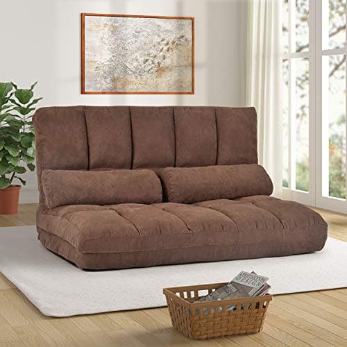 i-POOK Reclining Chaise Lounge Sofa Bed, Brown