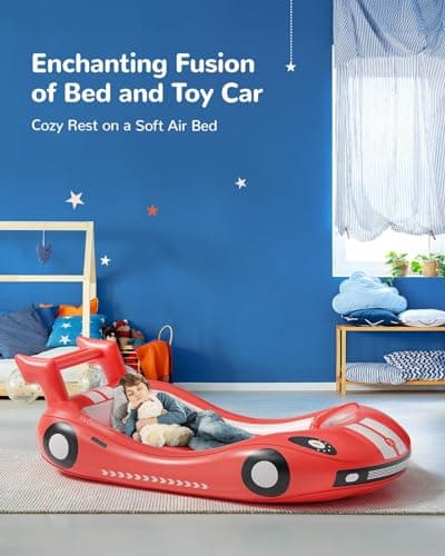 QPAU Portable Kids Bed with Sides, Ideal for Camping and Travel