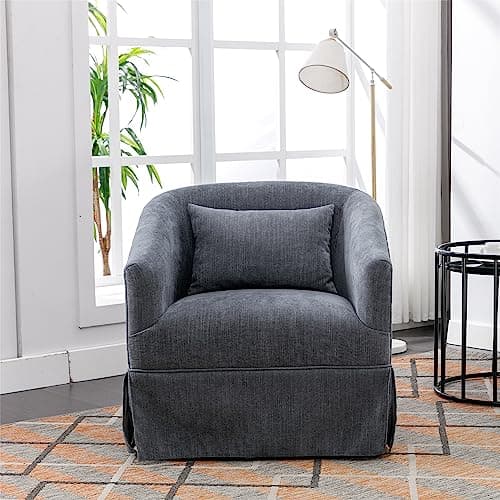 Modern Blue Swivel Accent Chair for Living Room or Bedroom