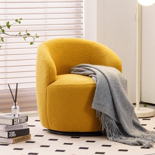 Swivel Accent Barrel Chair for Bedroom Living Room Lounge Hotel