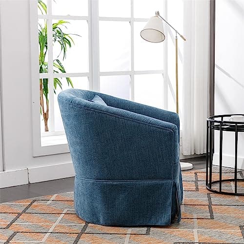 Modern Blue Swivel Accent Chair for Living Room or Bedroom